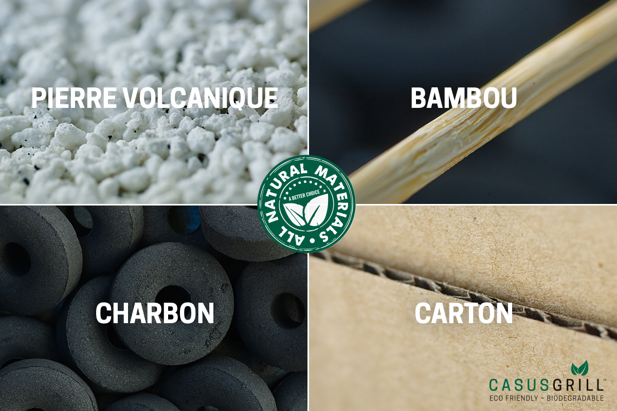 Matériaux de fabrication du CasusGrill